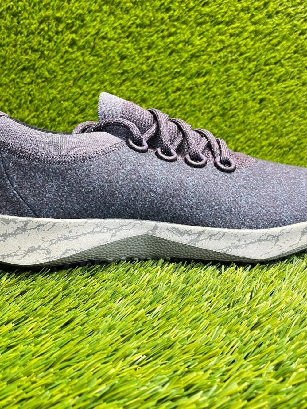 Allbirds Wool Dasher Mizzle Mens Size 11.5 Purple Gray Running Shoes Sneakers